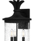 Havana Large 3-light Outdoor Wall Light Earth Black