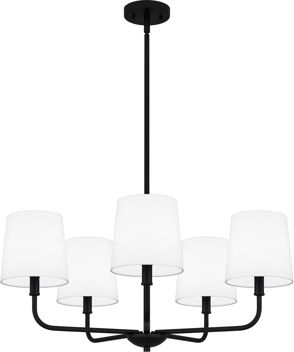 Gallagher 5-light Chandelier Matte Black