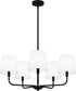 Gallagher 5-light Chandelier Matte Black