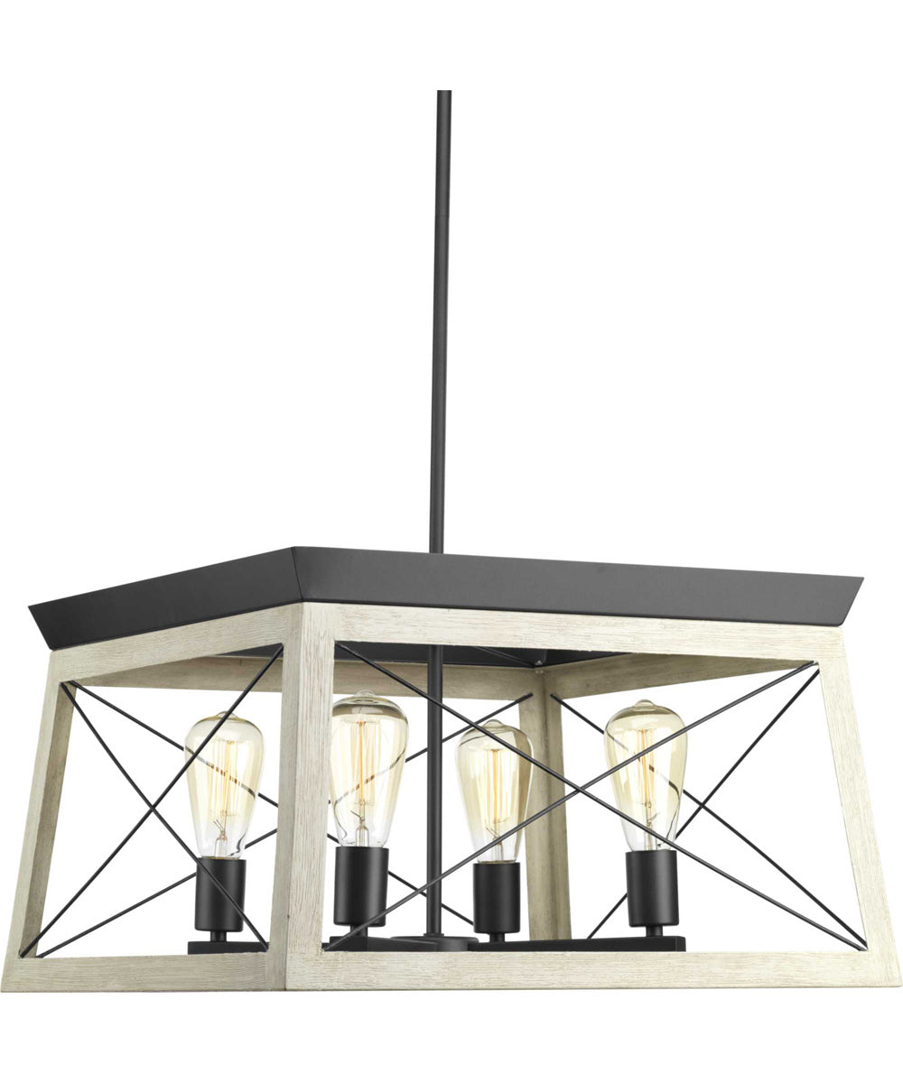 Briarwood 4-Light Coastal Chandelier Light Graphite