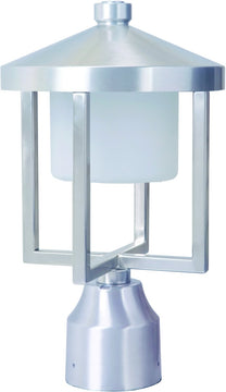 13"H Alta 1-Light LED Outdoor Post Light Satin Aluminum