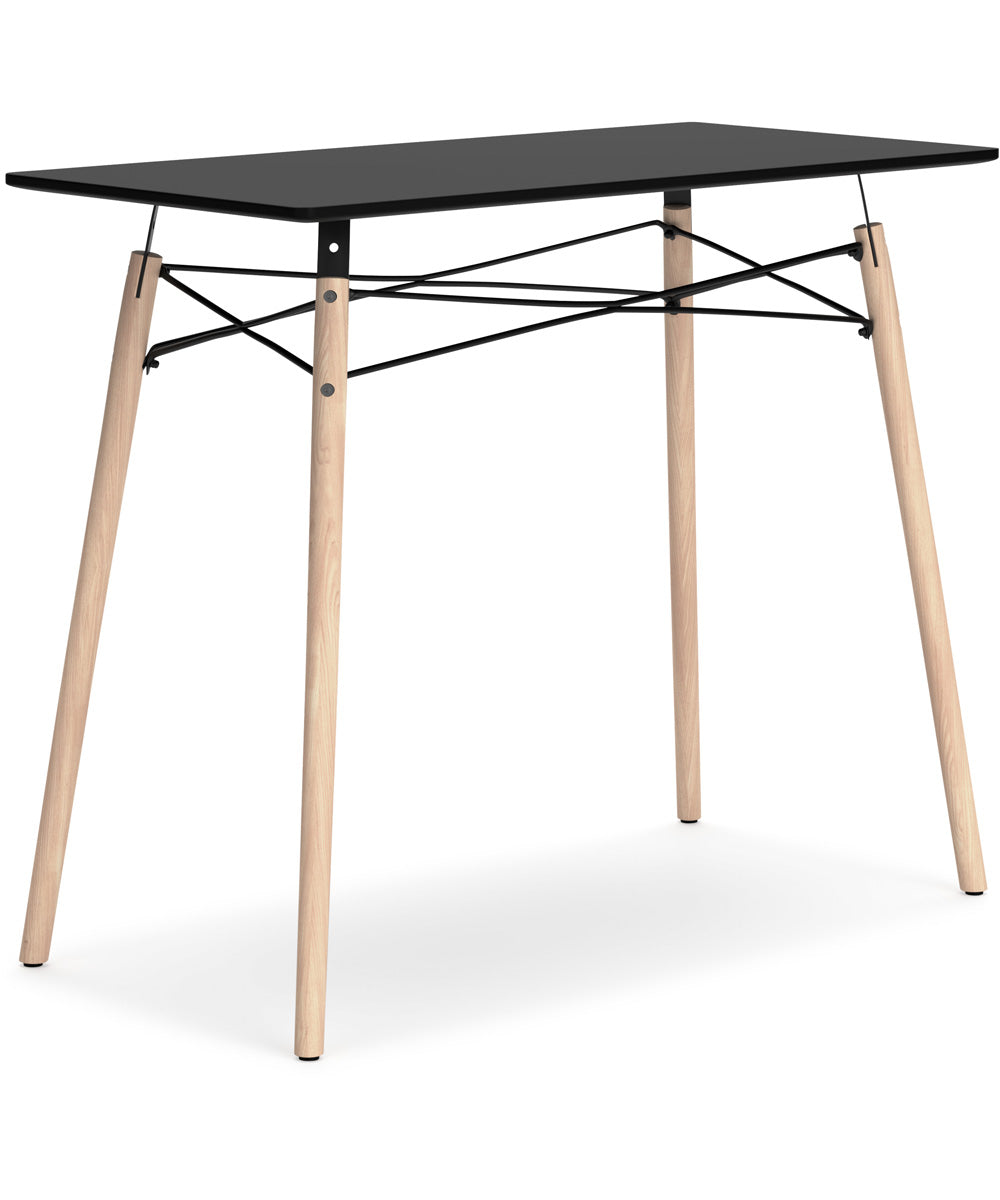 Jaspeni Home Office Desk Black/Natural