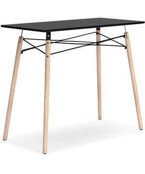 Jaspeni Home Office Desk Black/Natural