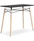 Jaspeni Home Office Desk Black/Natural