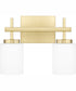 Wilburn Medium 2-light Bath Light Satin Brass