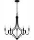 Mabel 5-light Chandelier Matte Black