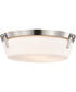 Rowen 3-Light Close-to-Ceiling Brushed Nickel