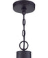 Que 5-Light Pendant Flat Black