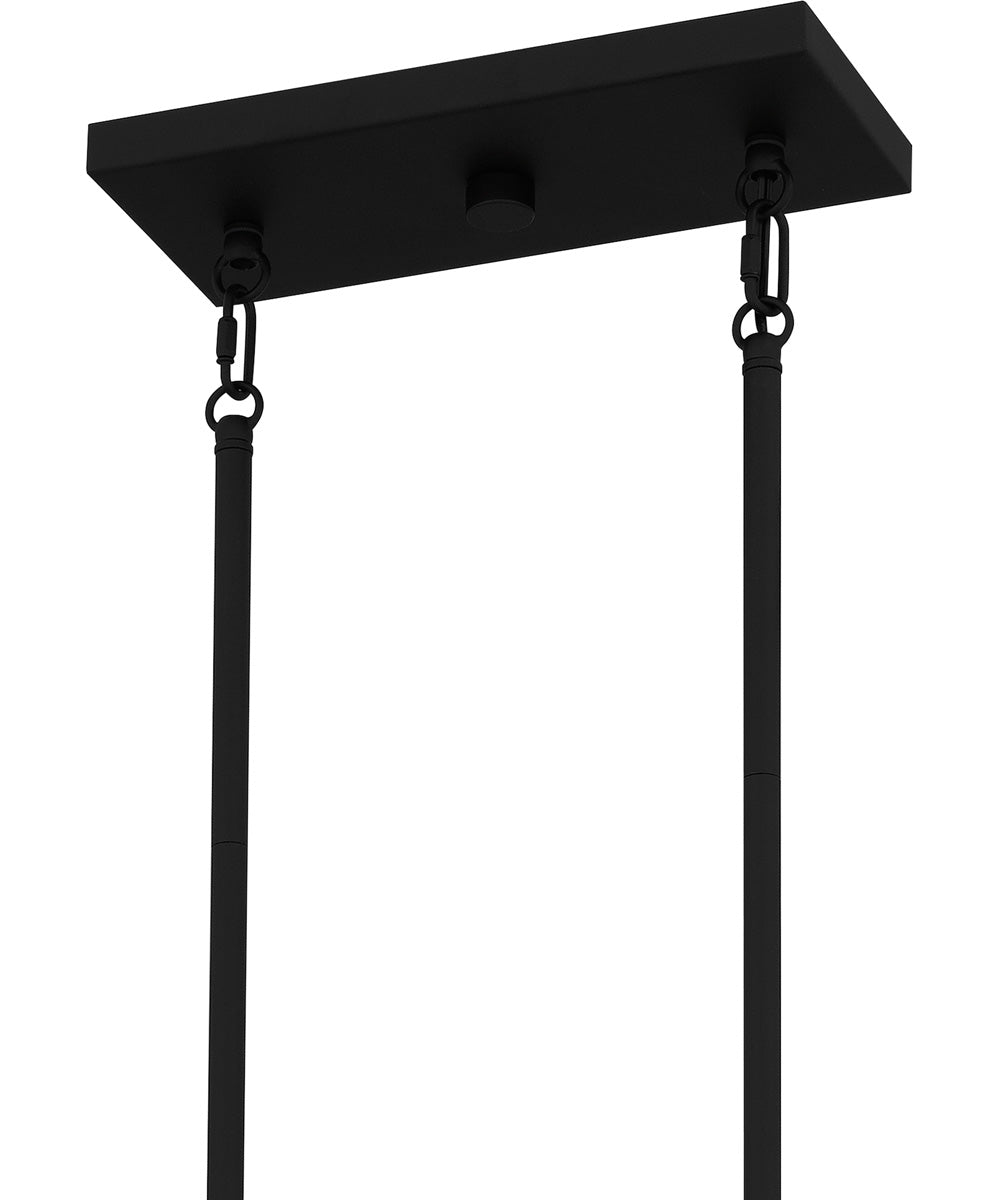 Fairbanks Medium 4-light Island Light Matte Black