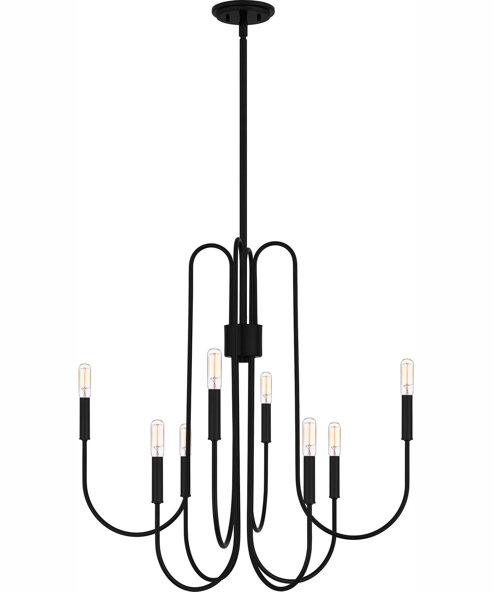Cabry 8-light Chandelier Mystic Black