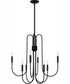 Cabry 8-light Chandelier Mystic Black