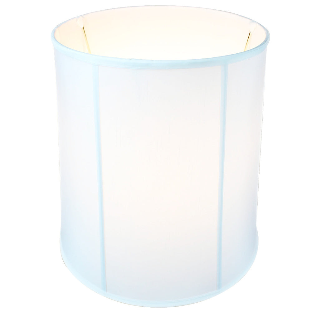 14"x16"x17" Large Drum Lampshade White Shantung, Large Cylinder Replacement Lamp Shade for Tall Table Lamps