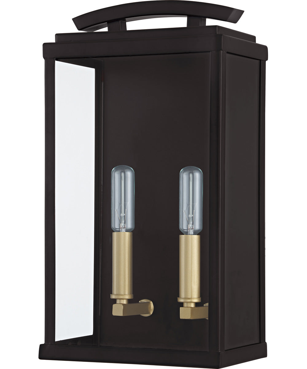 Alma Medium 2-light Outdoor Wall Light Western Bronze