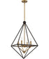 Louvre 4-light Pendant Western Bronze