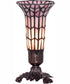 8" High Stained Glass Pond Lily Victorian Accent Lamp