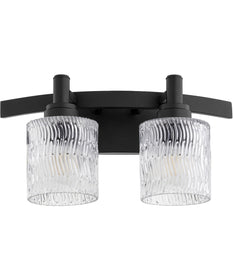 Stadium 2-light Bath Vanity Light Noir