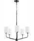 Harmony 5-light Chandelier Matte Black