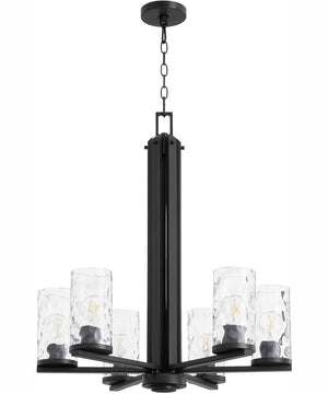 Steinway 6-light Chandelier Matte Black