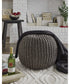 Latricia Pouf Charcoal