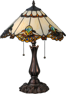 21"H Shell with Jewels Table Lamp