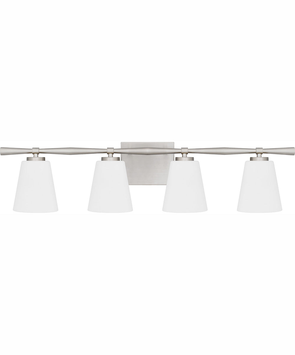 Brindley Extra Large 4-light Bath Light Brushed Nickel