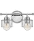 Maeve 2-Light Two Light Vanity in Chrome