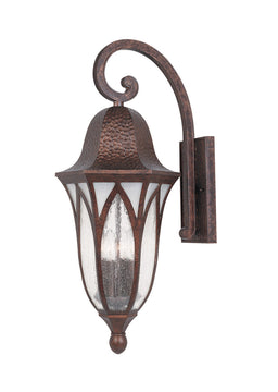 28"H Berkshire 4-Light Outdoor Wall Sconce Burnished Antique Copper