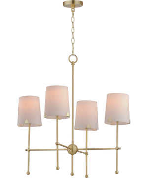 Huntington 4-Light Chandelier Satin Brass