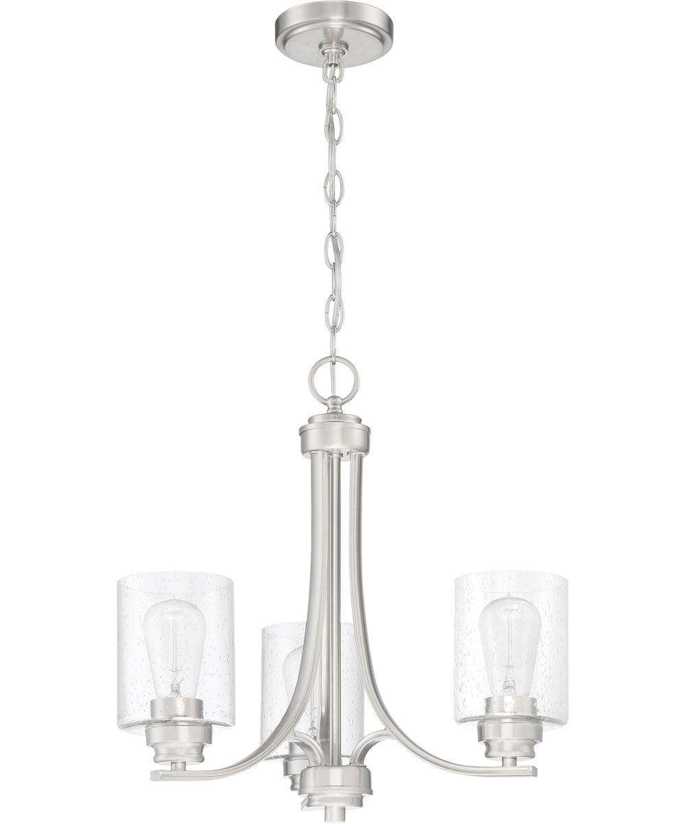 Bolden 3-Light Chandelier Brushed Polished Nickel