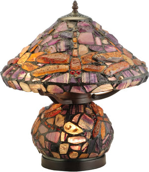 19"H Dragonfly Agata Table Lamp