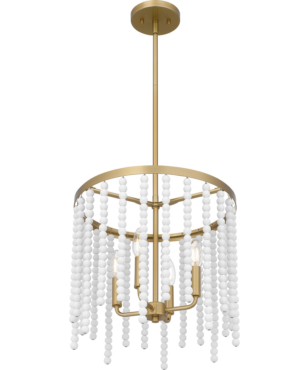 Apelle Large 4-light Pendant Aged Brass