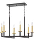 Blakely 6-Light Modern Chandelier Light Graphite