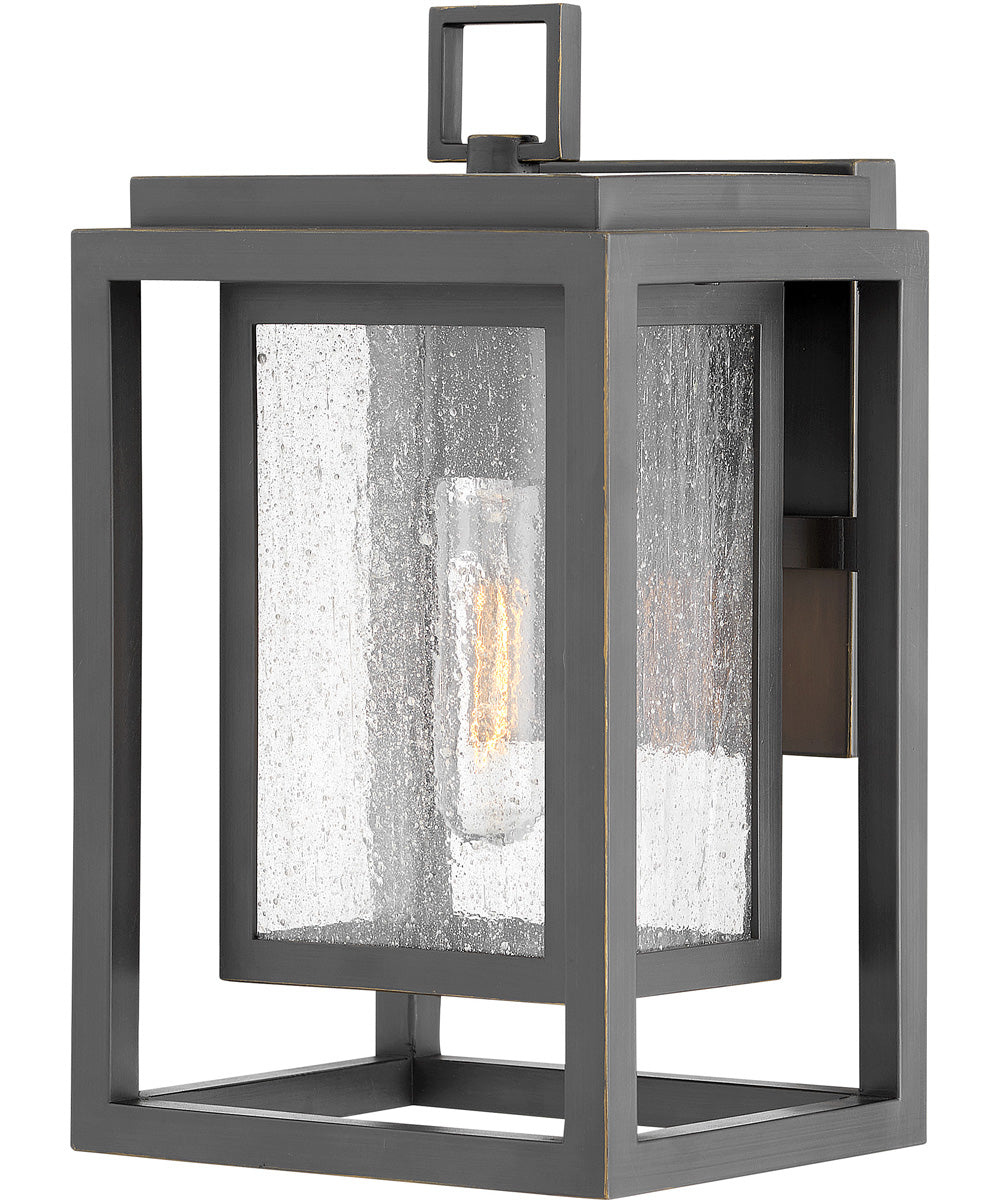 1-Light Small Wall Mount Lantern in Oil Rubbed Bronze