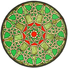 20"H Knotwork Trance Medallion Window