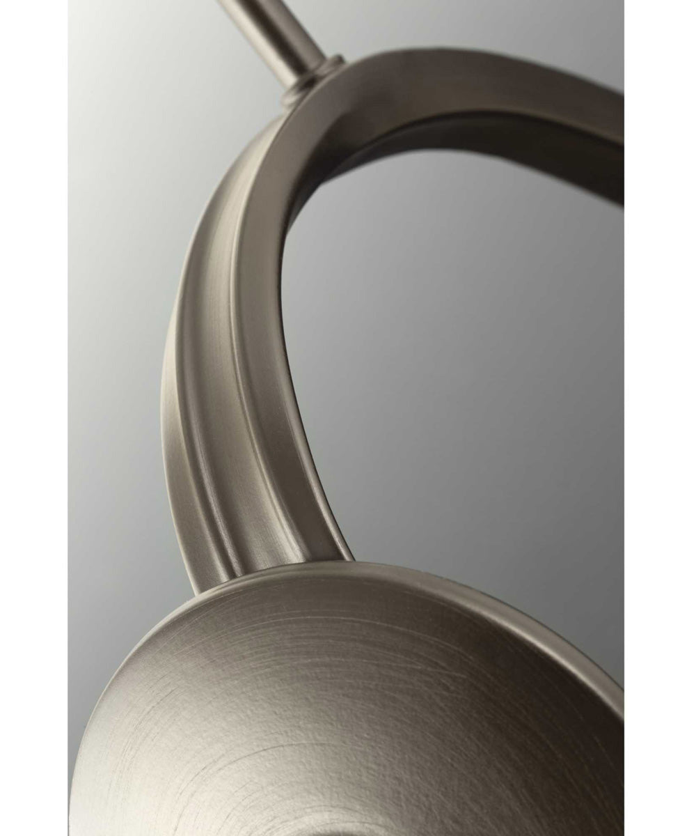 Arden 5-Light Etched Glass Farmhouse Chandelier Light Brushed Nickel