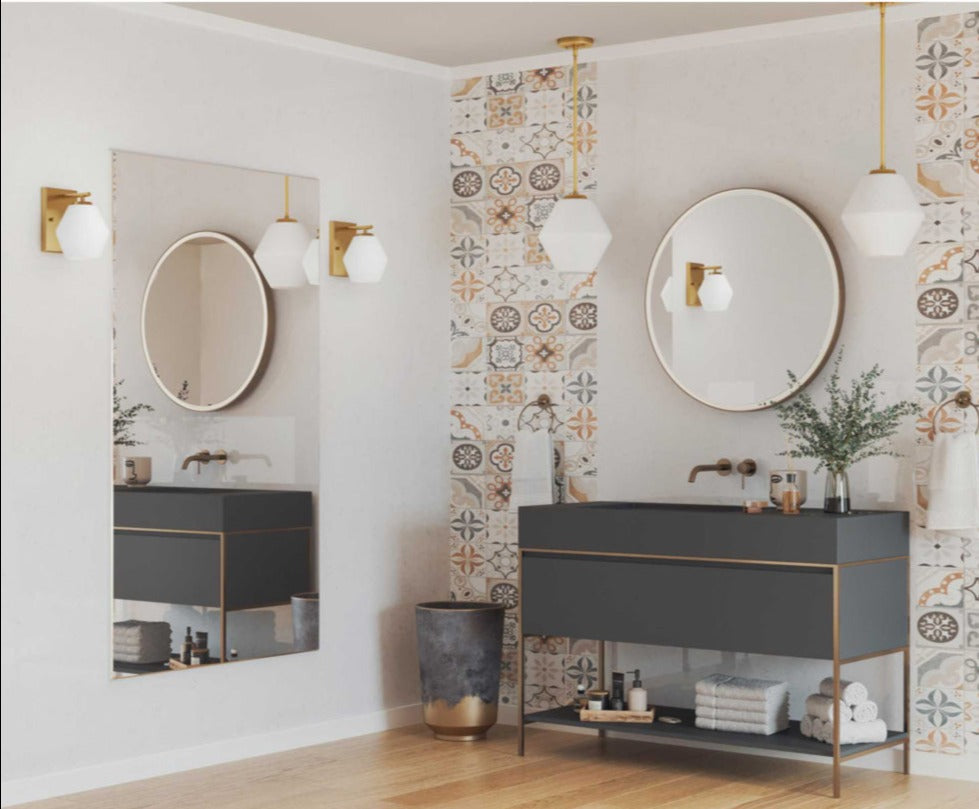 Copeland 1-Light Mid-Century Modern Vanity Light Brushed Gold