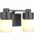 District 2-Light Vanity Flat Black