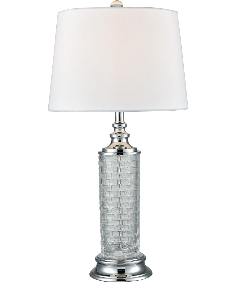 25.5 Inch H Varigated 24% Lead Crystal Table Lamp