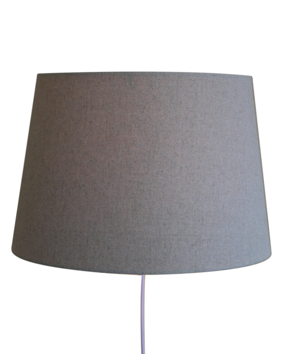 16"W Floating Shade Plug-In Wall Light Sand Linen