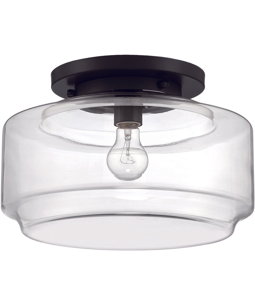 Peri 1-Light Flushmount Flat Black