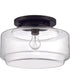Peri 1-Light Flushmount Flat Black