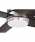 56" Gregory 1-Light Ceiling Fan Brushed Polished Nickel / Flat Black