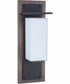 Heights 1-Light Outdoor Wall Lantern Whiskey Barrel / Midnight