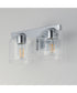 Scoop 2-Light Bath Vanity Polished Chrome
