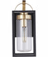 Neo 1-Light Outdoor Wall Lantern Midnight Satin Brass