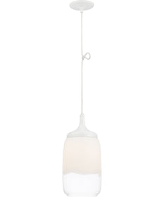 8"W Horizon 1-Light Pendant White