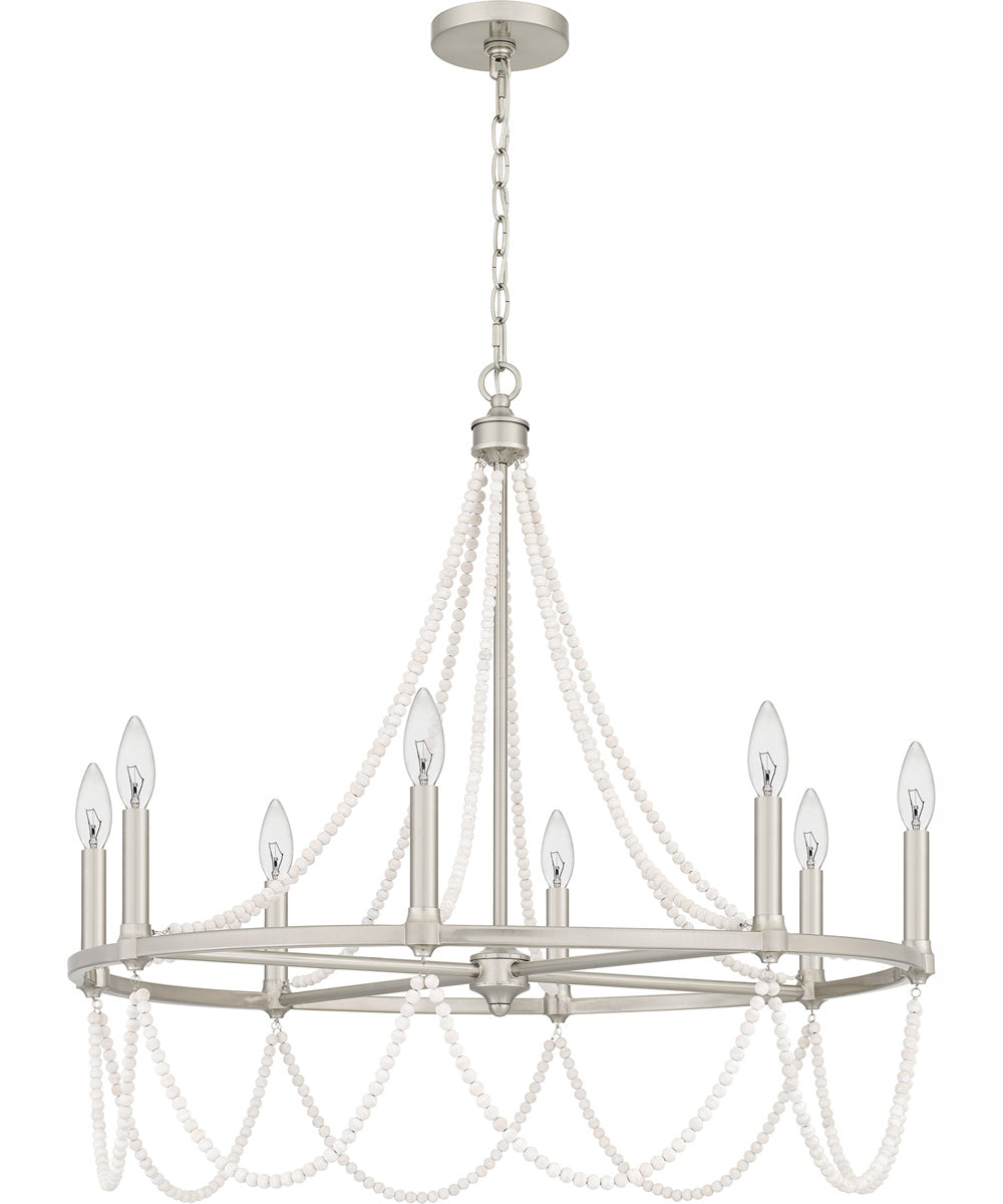 Brigitta 8-light Chandelier Brushed Nickel