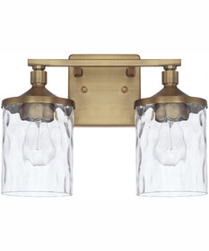 Colton 2-Light Vanity Aged Brass