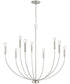 Ansley 9-Light Chandelier Brushed Nickel