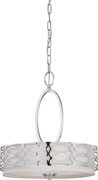 18"W Harlow 3-Light Pendant Polished Nickel